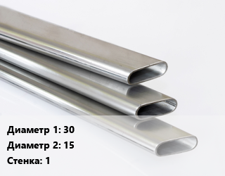 Труба плоскоовальная 30х15 s=1 плоскоовальная, т цена от 74420 ₼ / т, где купить, условия доставки в Баку и Бакинская области